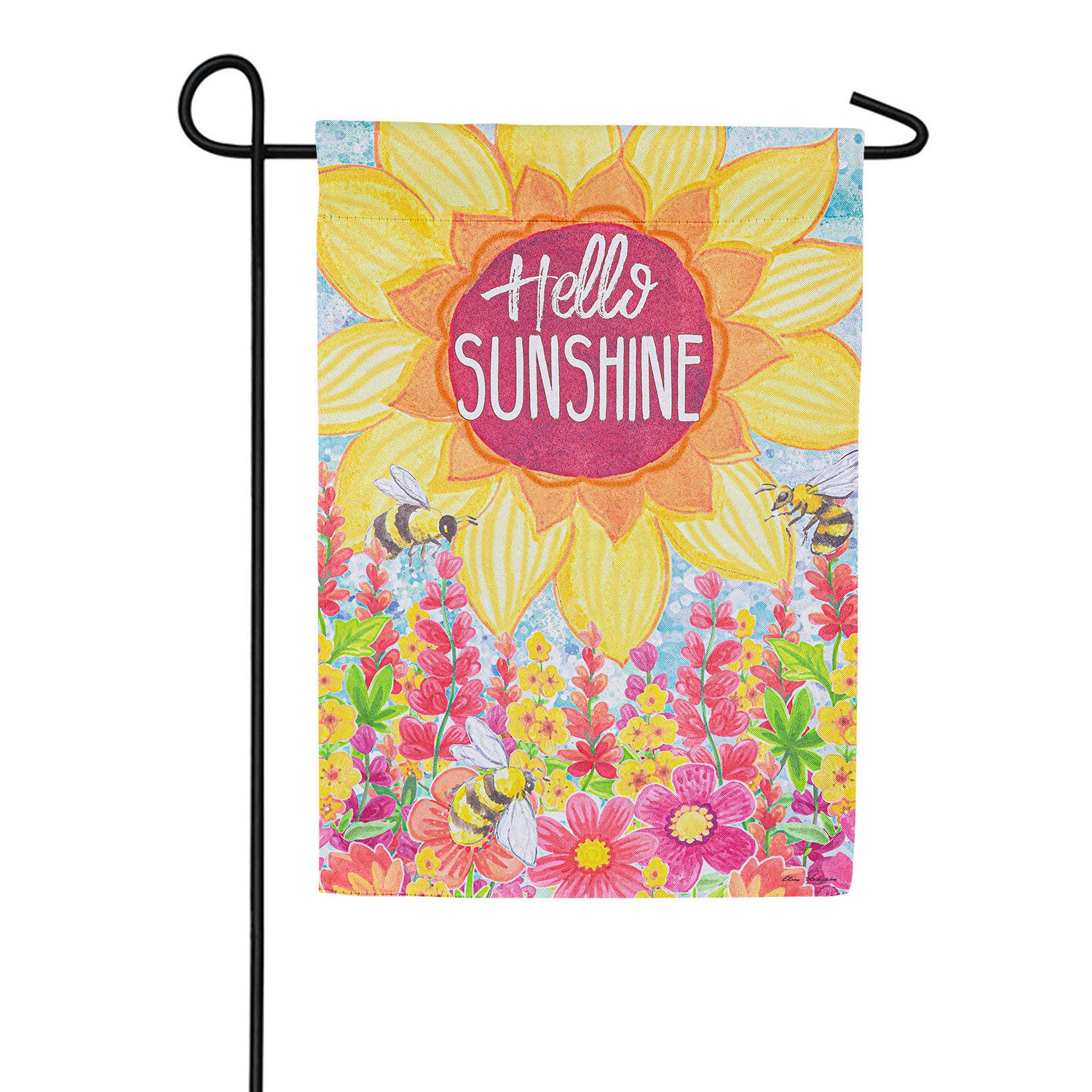 Hello Sunshine Double Sided Garden Flag