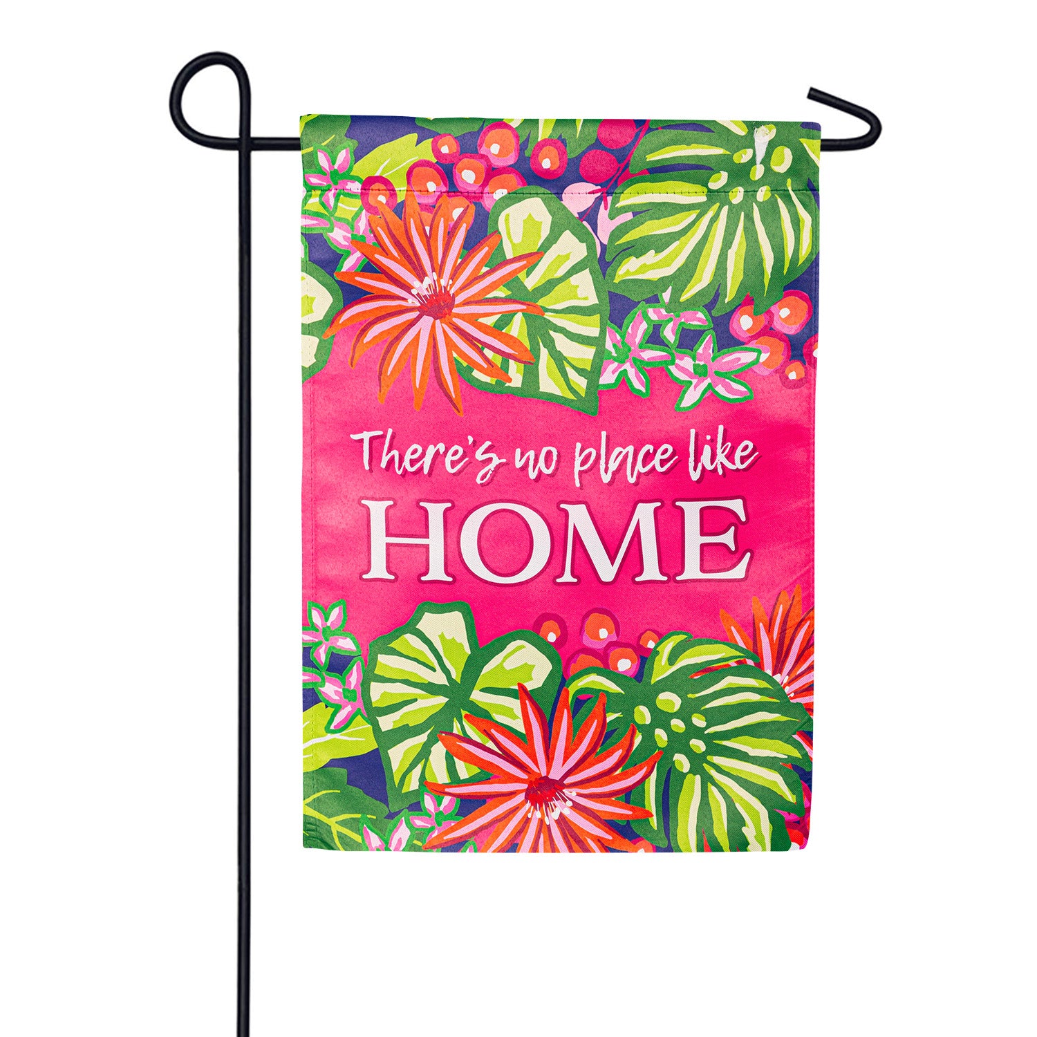 No Place Like Home Suede Double Sided Garden Flag