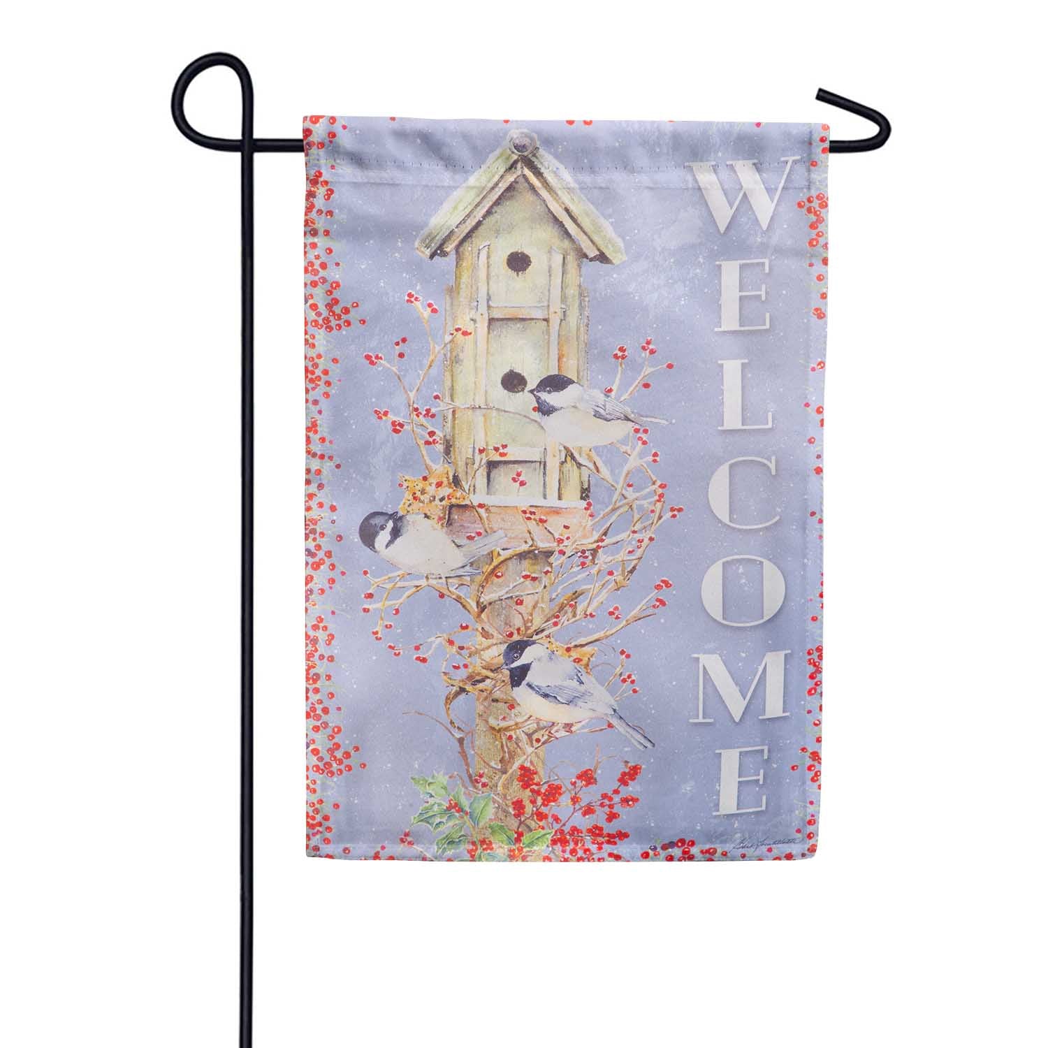 Chickadee Dee Dee's Double Sided Garden Flag