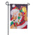 Santa Reindeer and Puppy Double Sided Garden Flag