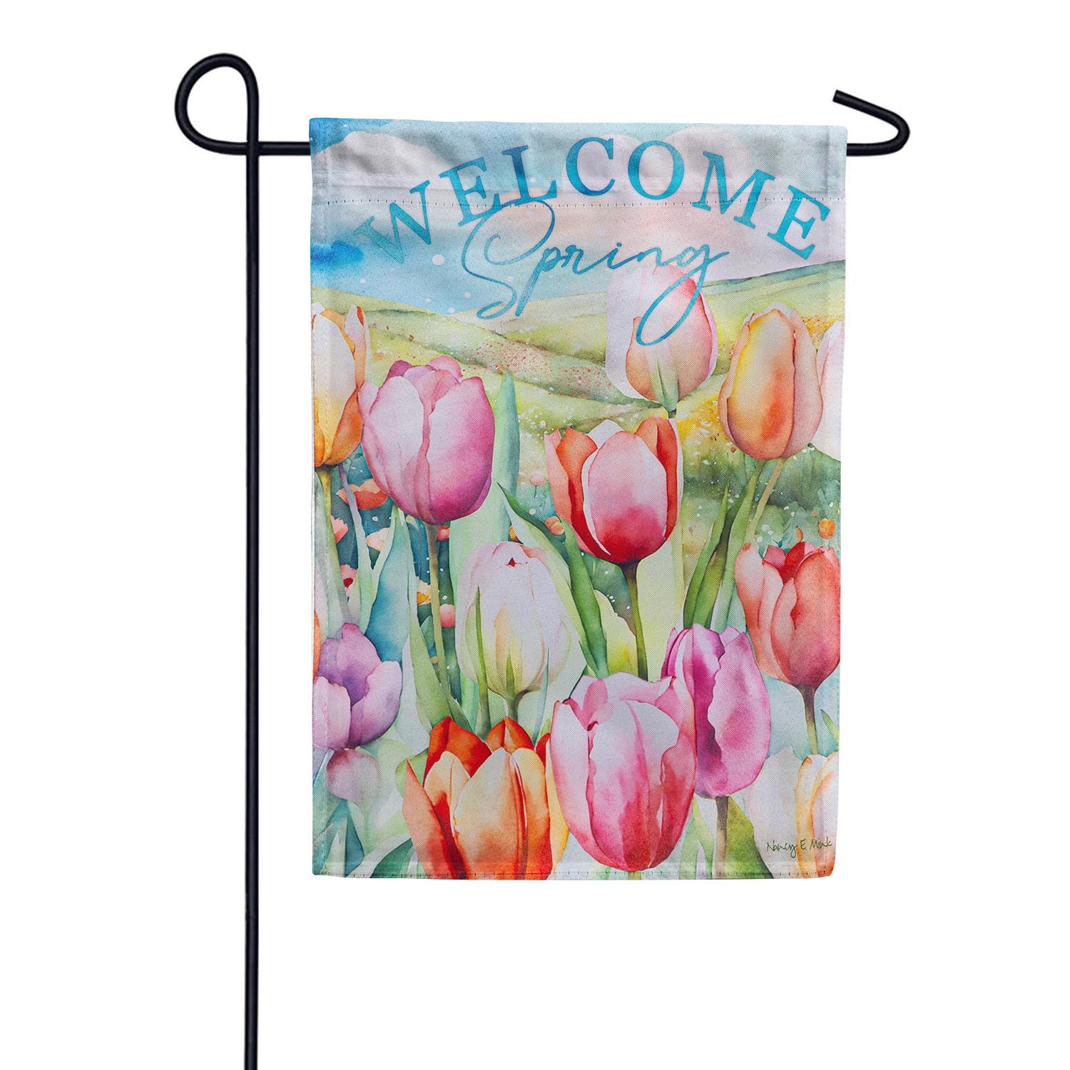 Tulip Fields Garden Flag