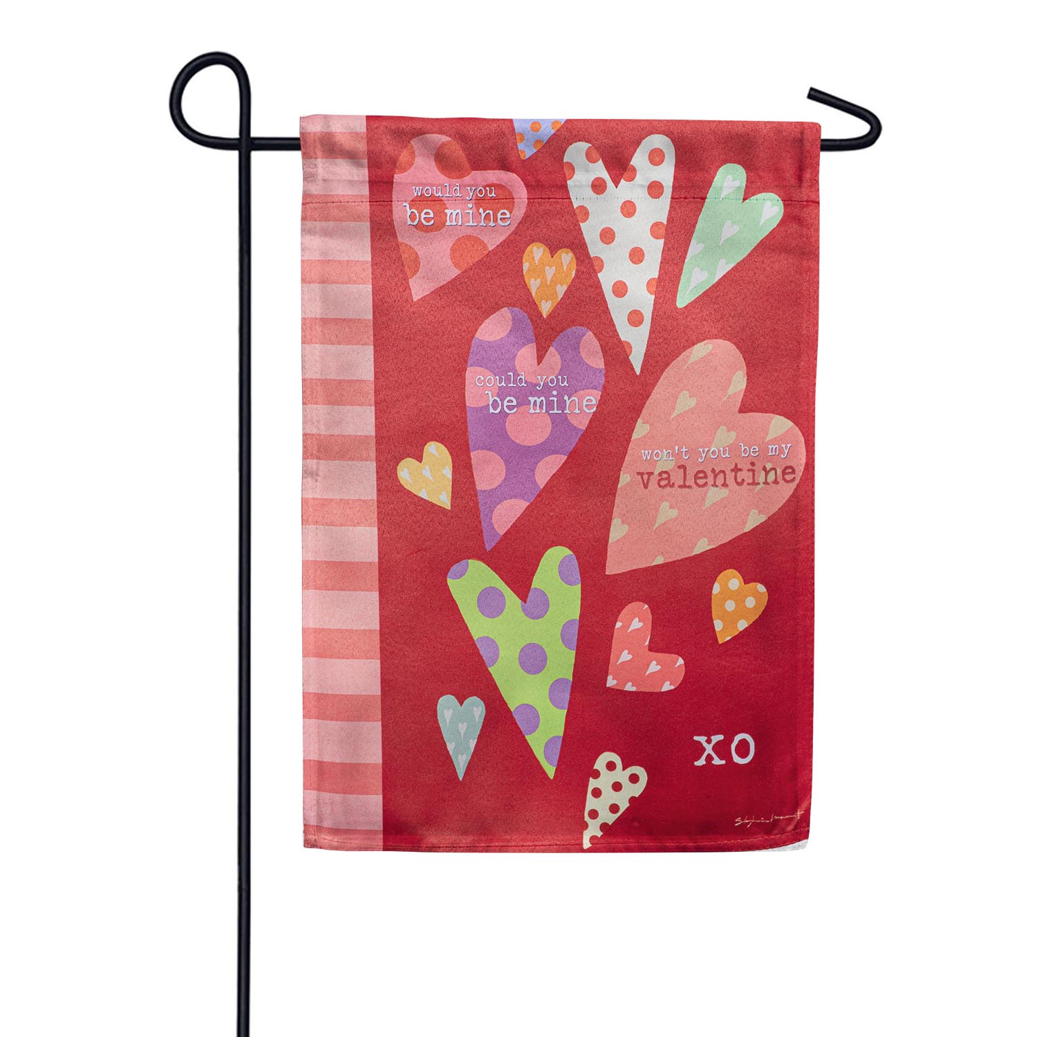 Hearts of Love Double Sided Garden Flag