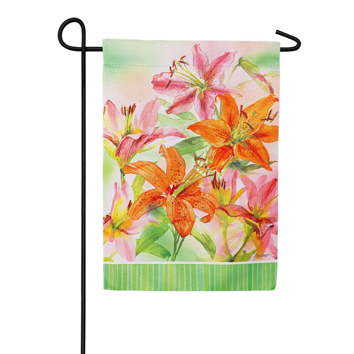 Lilies Double Sided Garden Flag