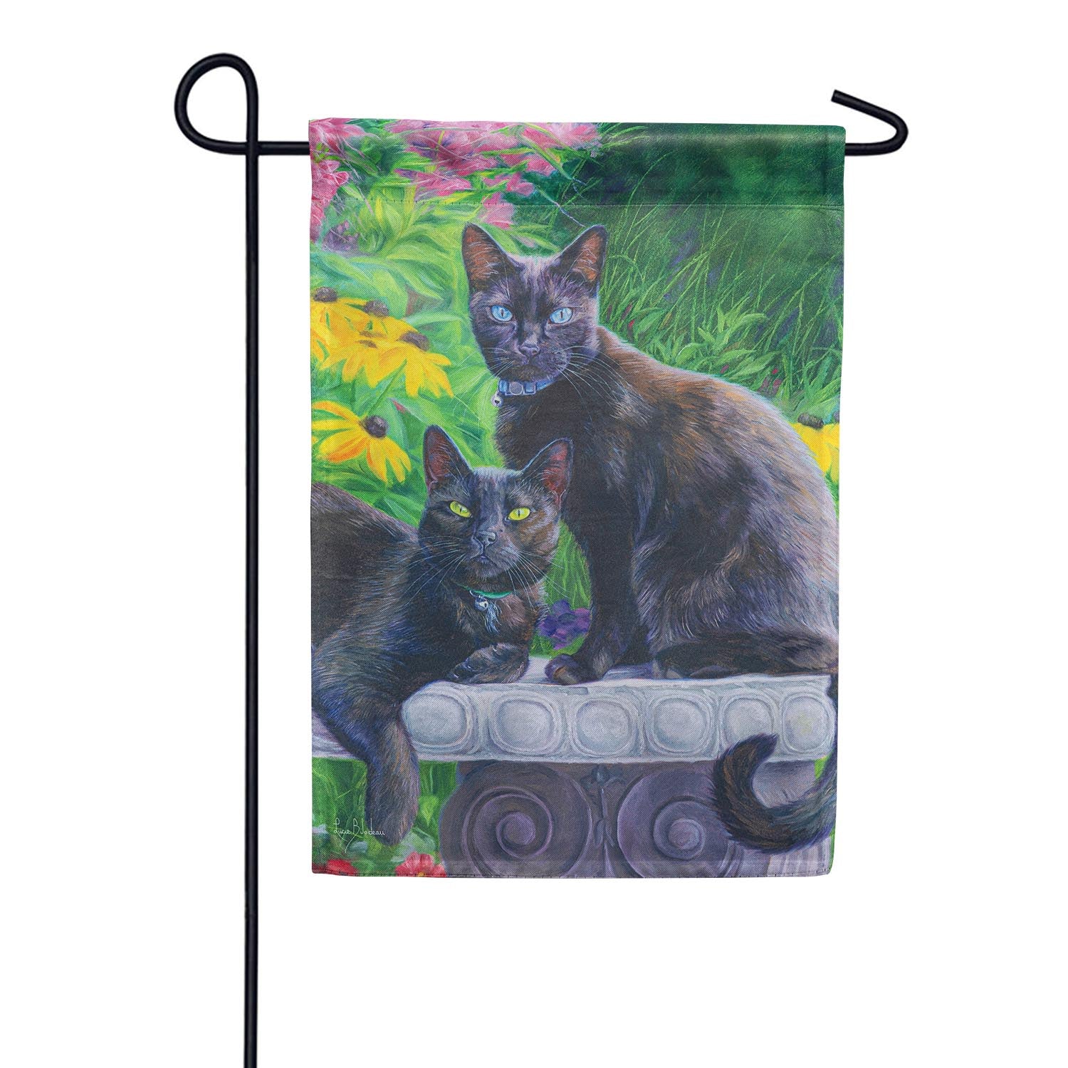 Black Beauties Garden Flag