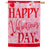 Happy Valentine's Day Love Appliqued House Flag