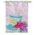 Happy Easter Floral Hat Appliqued House Flag