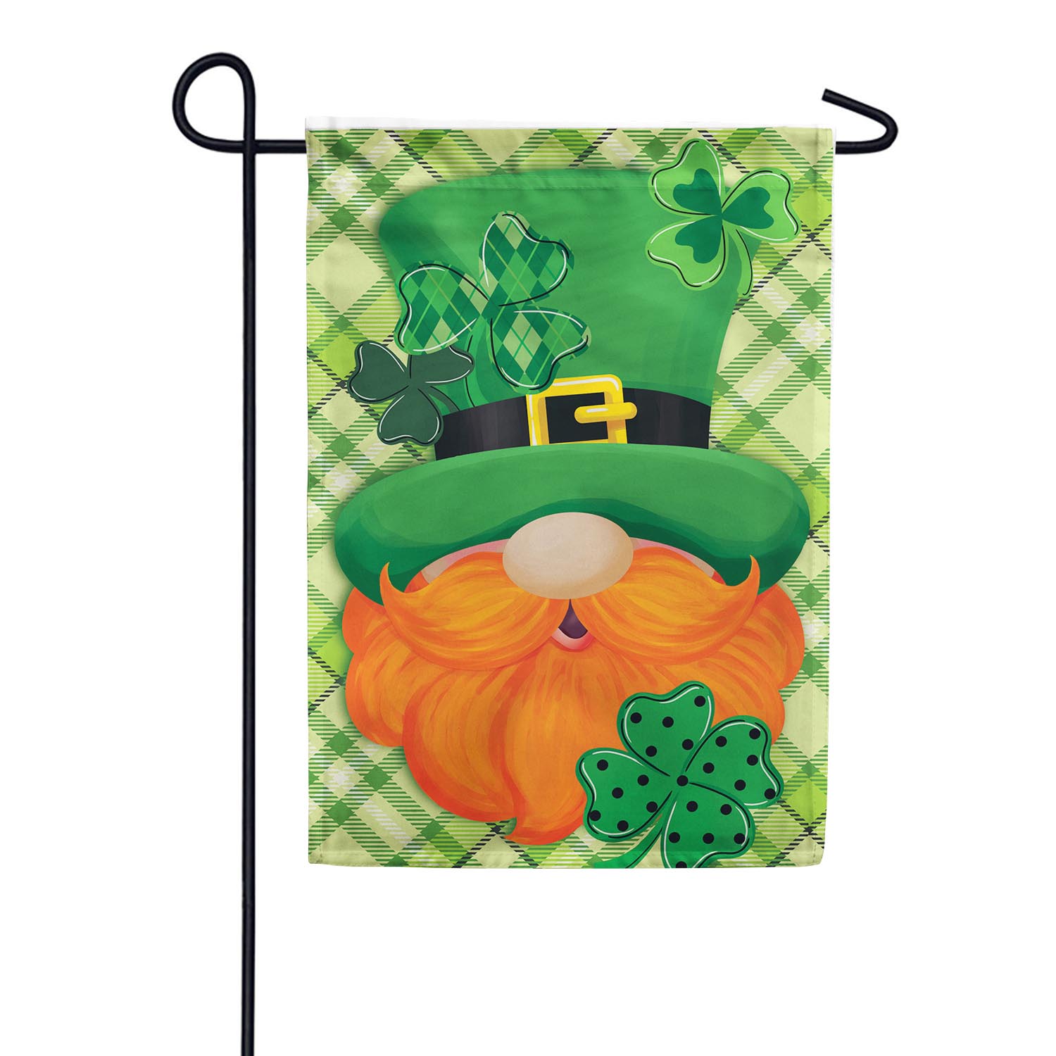 Leprechaun Applique Garden Flag