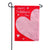 Happy Valentine's Day Applique Garden Flag