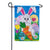 Happy Easter Bunny and Carrot Appliqued Garden Flag