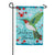 Hummingbird Welcome Friends Double Sided Applique Garden Flag