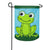 Frog Basic Double Sided Applique Garden Flag