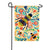 Patterned Bee Double Sided Applique Garden Flag