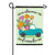 Flower Truck Welcome Friends Double Sided Applique Garden Flag