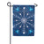 Blue Snowflakes Appliqued Garden Flag