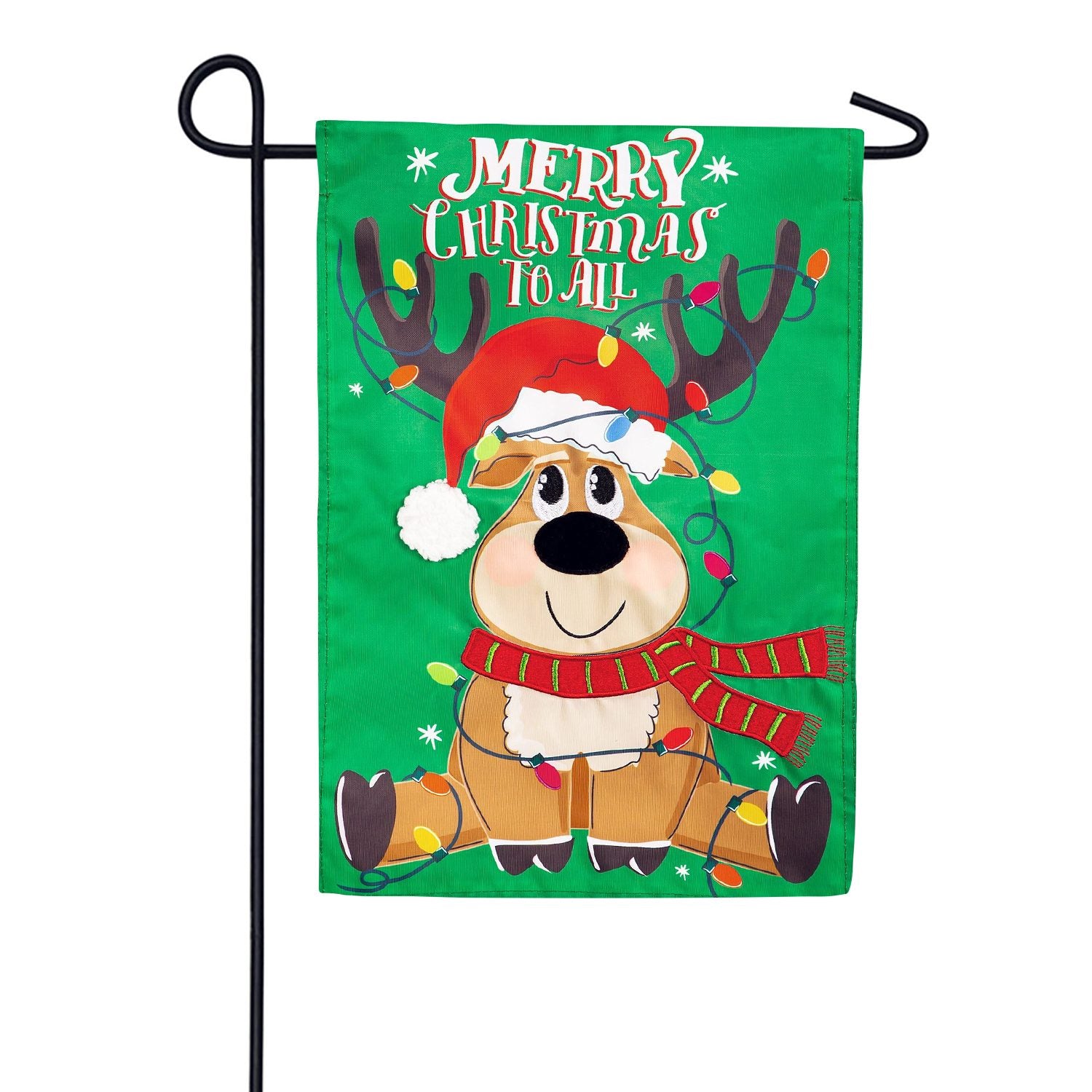 Merry Christmas to All Applique Garden Flag