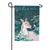 Woodland Deer Welcome Appliqued Garden Flag