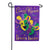 Mardi Gras Crazy Krewe Lives Here Appliqued Garden Flag