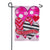 Happy Valentine's Day Sweethearts Appliqued Garden Flag