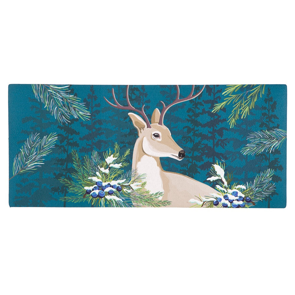 Woodland Deer Welcome Sassafras Switch Mat