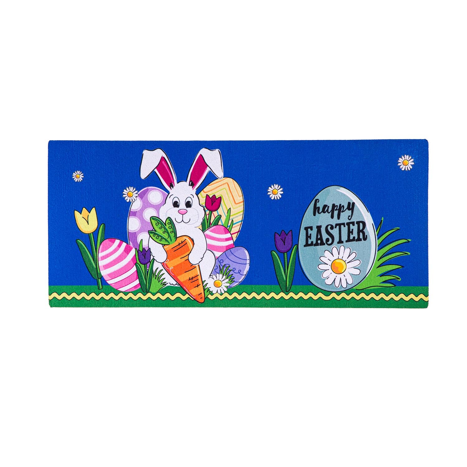 Happy Easter Bunny and Carrot Sassafras Switch Mat