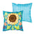 Folk Sunflower Pillow Cover