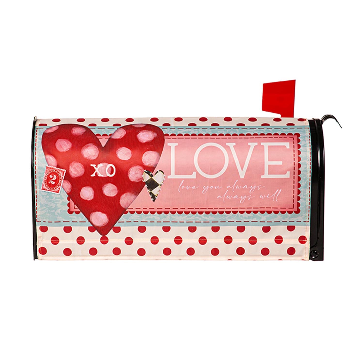 Evergreen Vintage Valentine Mailbox Cover