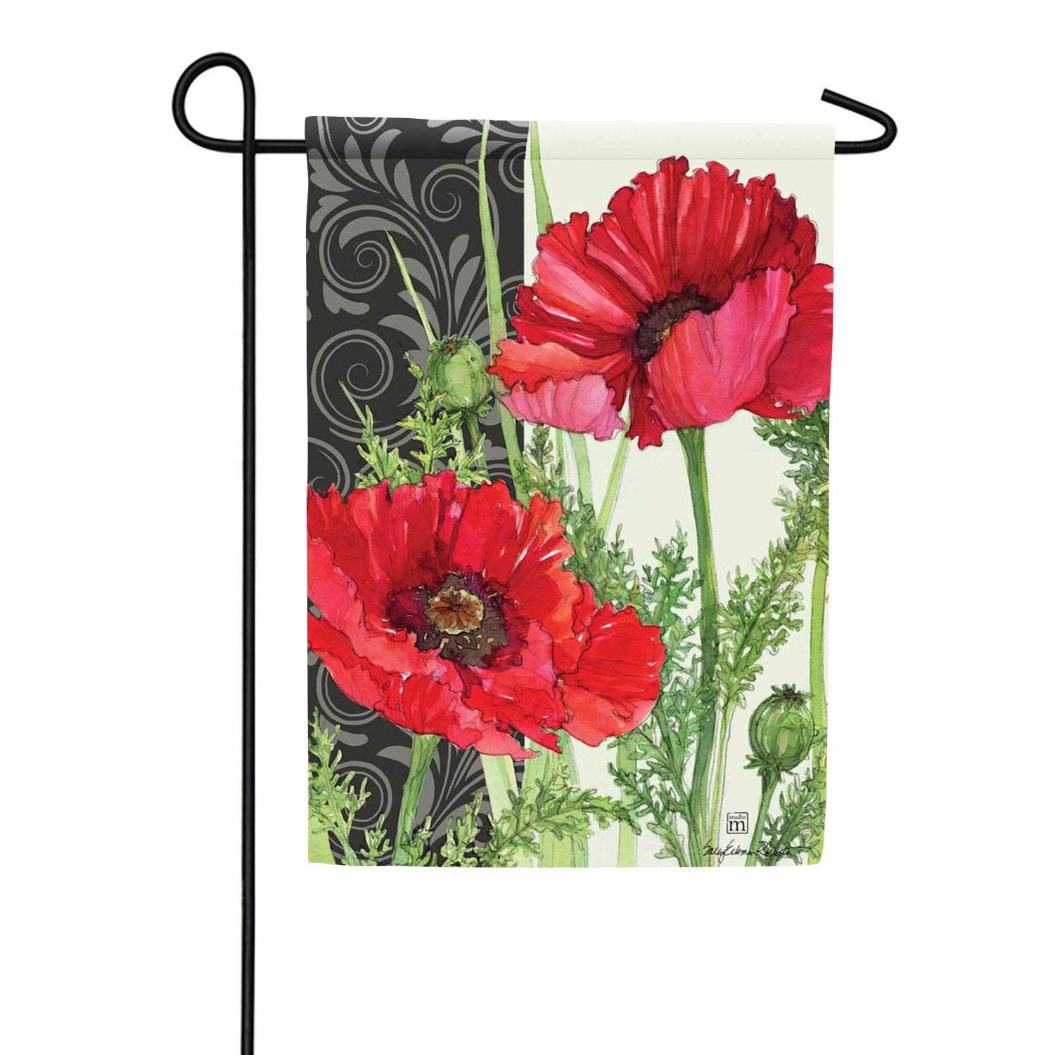 Regal Poppies Double Sided Garden Flag