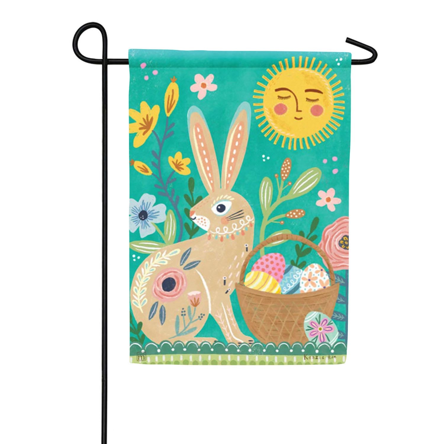 Folk Easter Double Sided Garden Flag