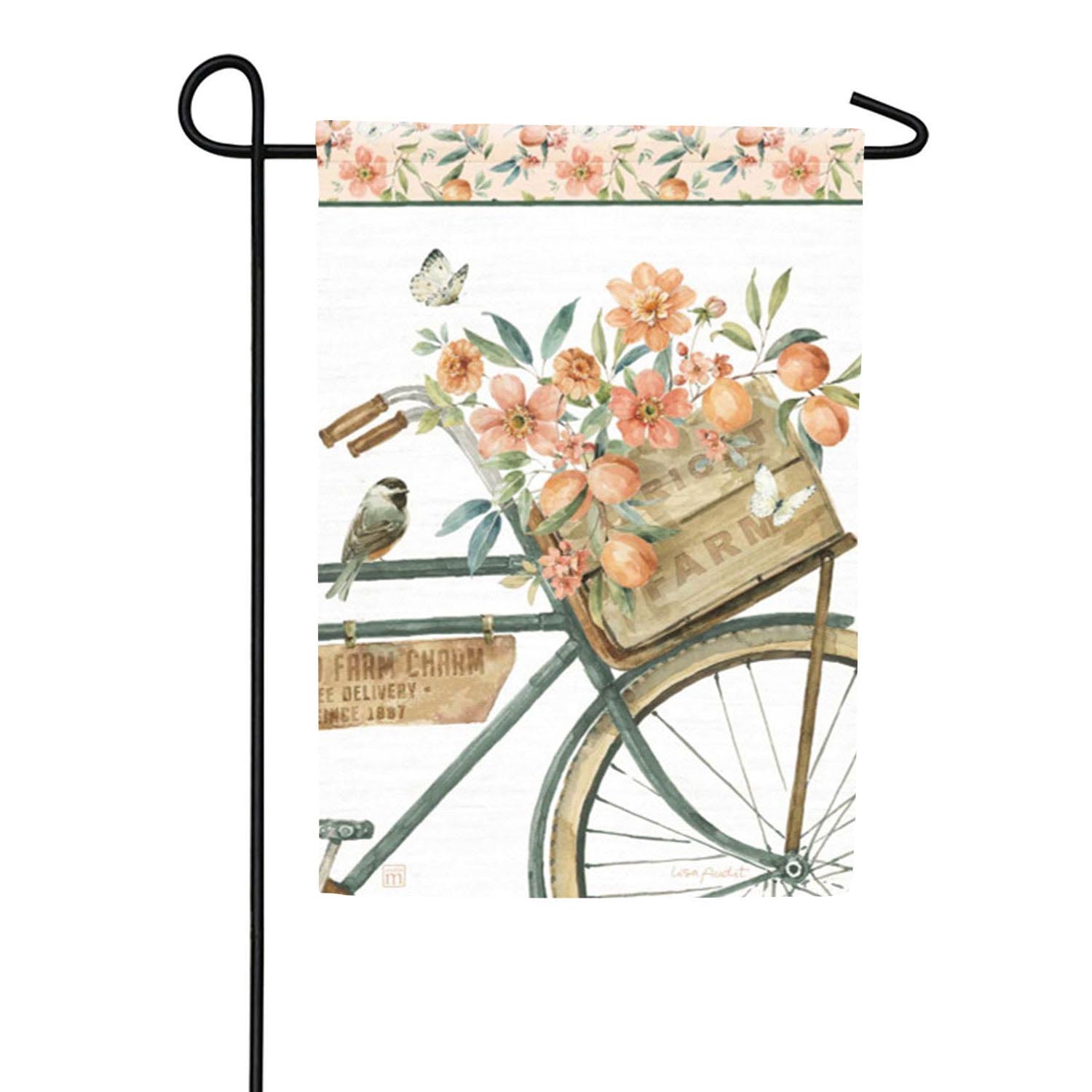 Southern Sweets Bike Double Sided Garden Flag