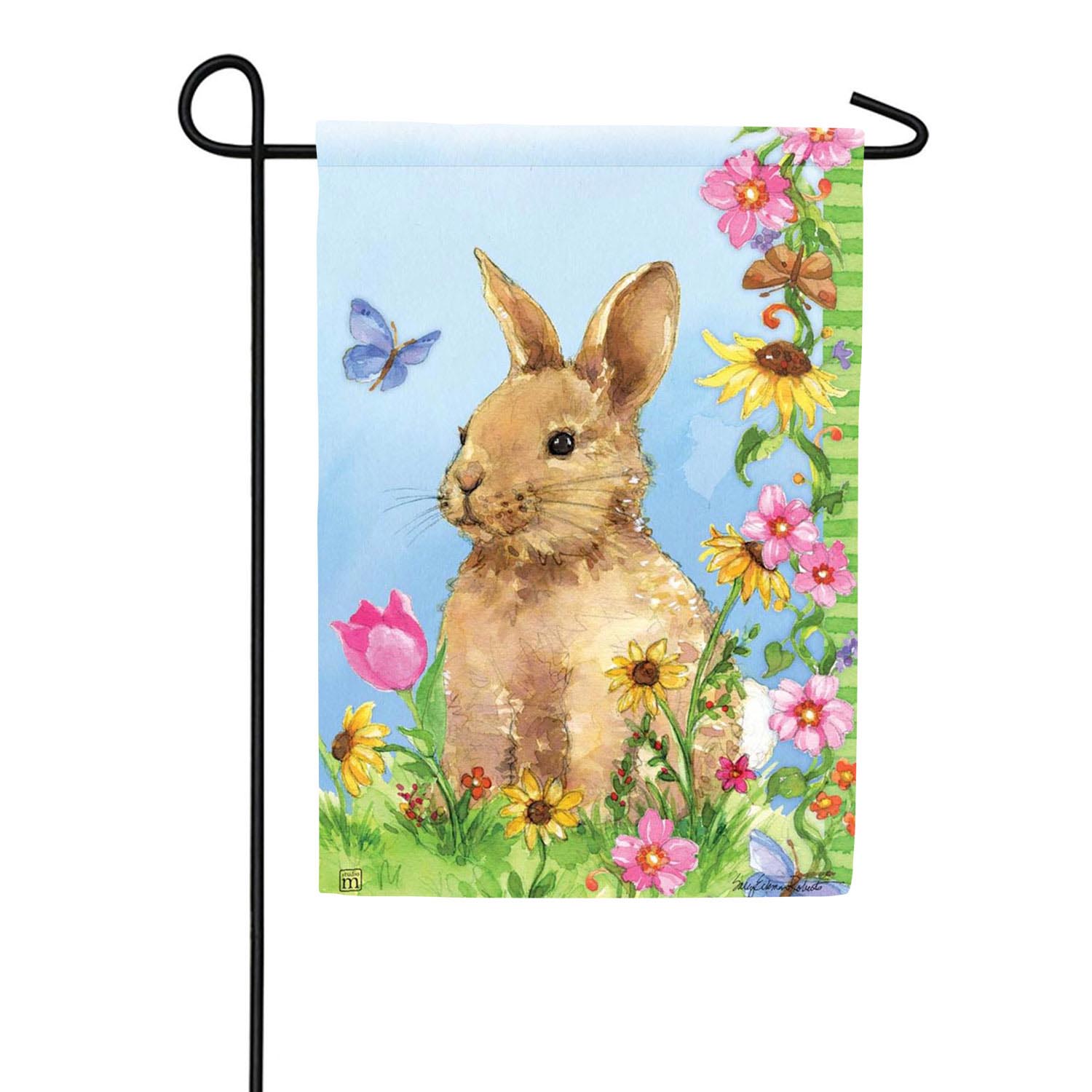 Hippity Hoppity Double Sided Garden Flag