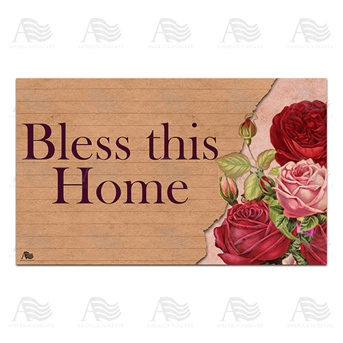 Welcome Mat Door Mat Entrance Mat God Bless Our Home -  Canada in 2023