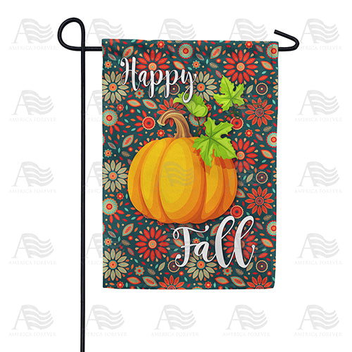 Happy Fall Leaves Double Sided Garden Flag