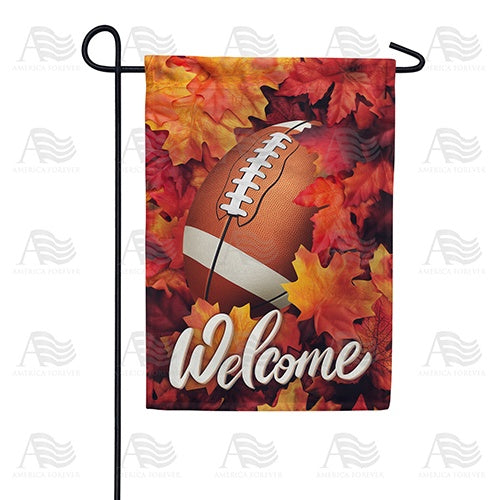 Football And Fall Y'all Flag Thanksgiving Seasonal Holiday Garden Flag  House Flag 