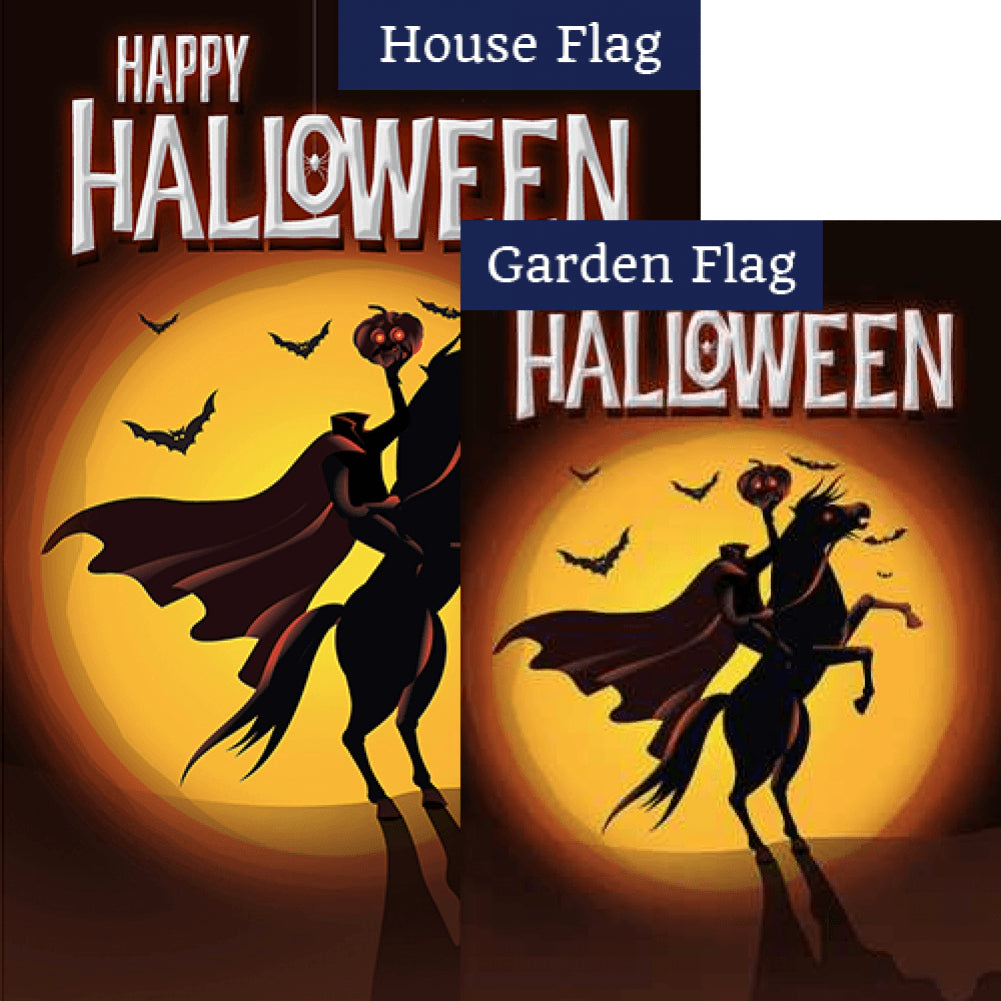 America Forever Headless Horseman Double Sided Flags Set (2 Pieces): F