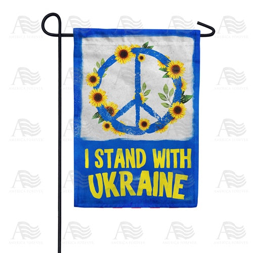 I Stand with Ukraine - Peace Double Sided Garden Flag