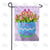 Tulips In Easter Egg Double Sided Garden Flag