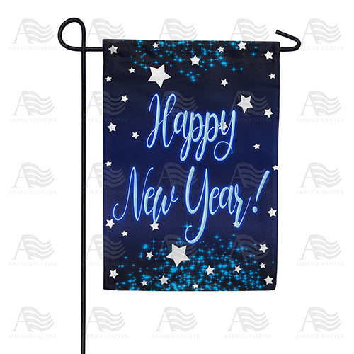 New Year Starlight Double Sided Garden Flag