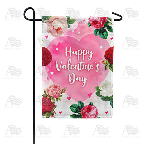 Vintage Roses Double Sided Garden Flag