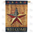 Country Patriotic Star Welcome Double Sided House Flag