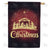 Merry Christmas-Gold Nativity Double Sided House Flag