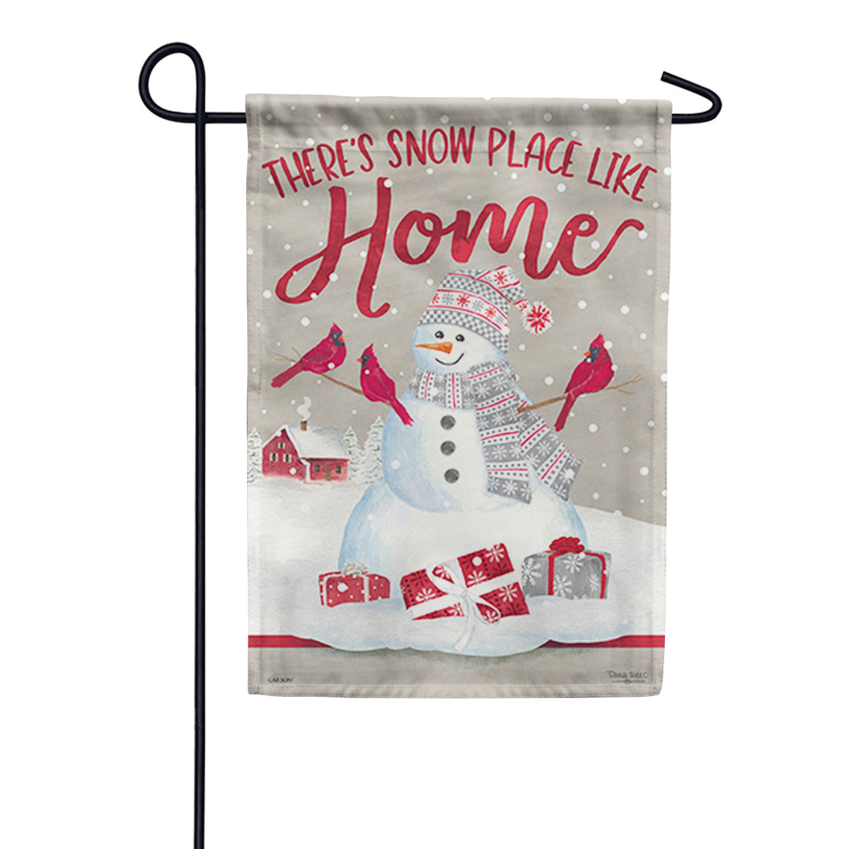 Carson Snow Place Like Home Garden Flag: Flagsrus.org