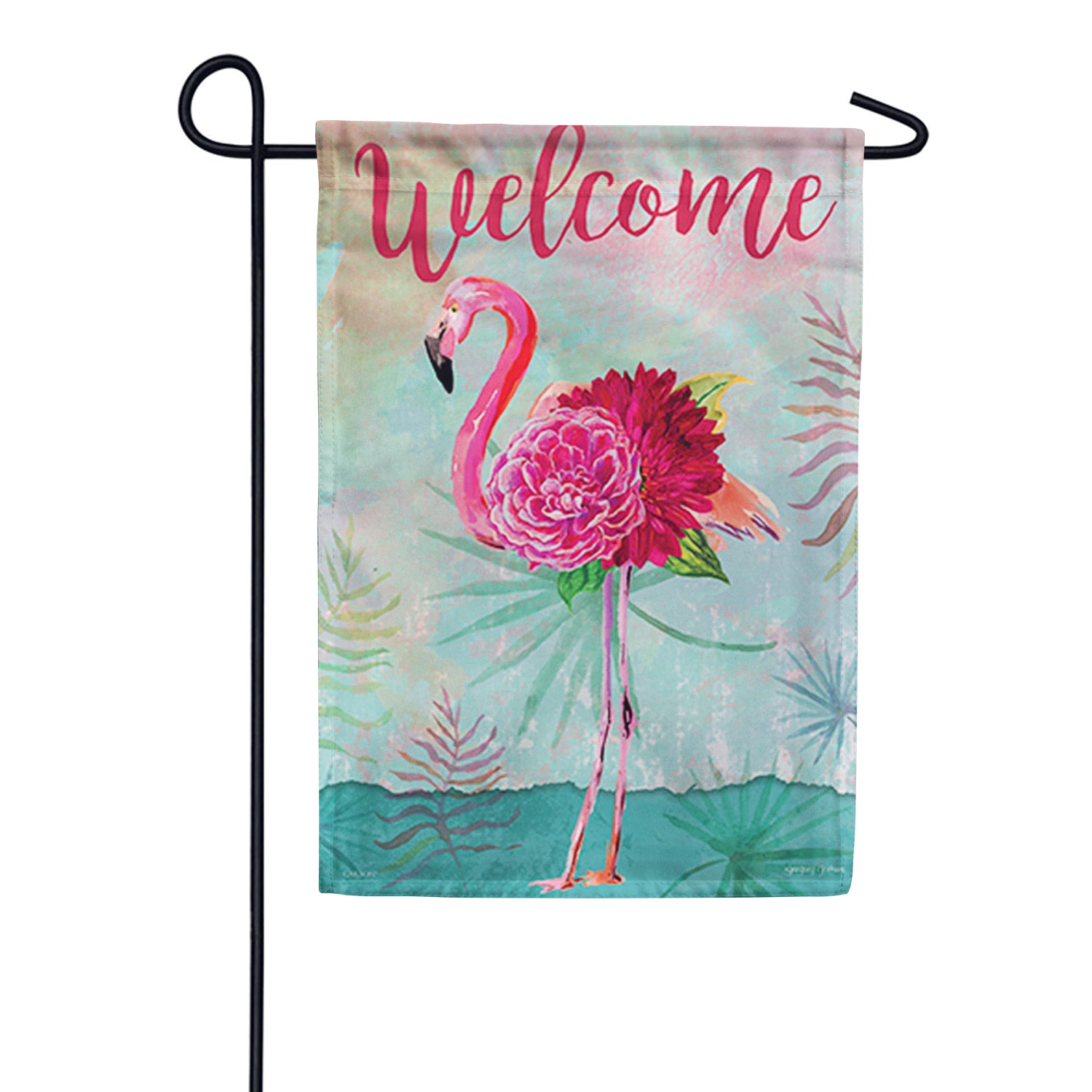  Garage Door Banner 84x192in,Flamingo Pink Flowers