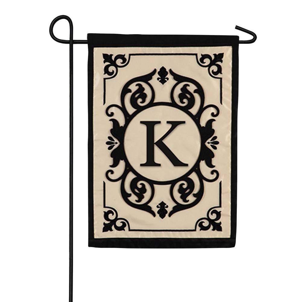 Cambridge Monogram Appliqued Double Sided Garden Flag