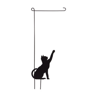 Evergreen Cat Garden Flag Stand: Flagsrus.org