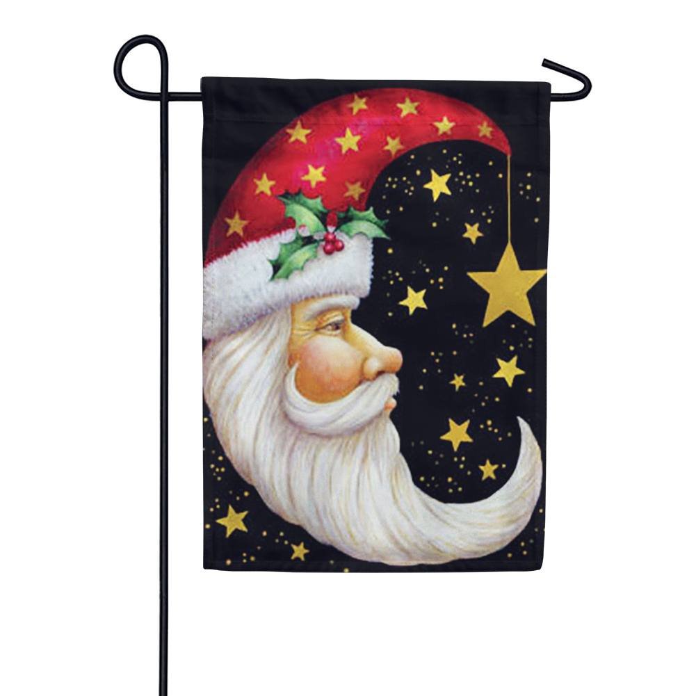 Santa Moon Garden Flag - Flagsrus.org