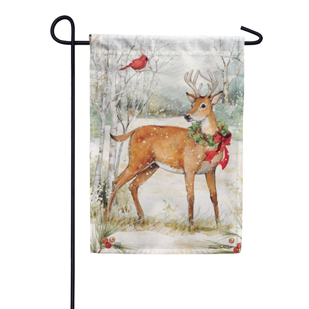 Awowee 28x40 Garden Flag Deer Hunting and Fishing Emblem Label Animal  Badge Buck Outdoor Home Decor Double Sided Yard Flags Banner for Patio Lawn  : : Patio, Lawn & Garden